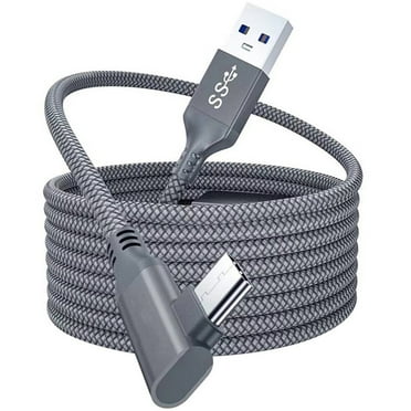 VR Cord Compatible for Oculus Link USB-C Steam  Type-C 3.0 VR (Silver)