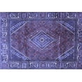thumbnail image 1 of Ahgly Company Indoor Rectangle Persian Blue Traditional Area Rugs, 7' x 10', 1 of 4
