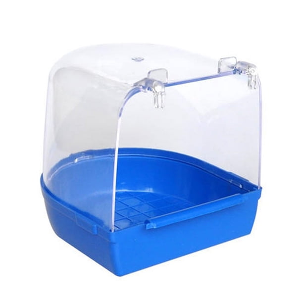 Jaula para pájaros enjaulada, suministros para loros, bañera para pájaros pequeños, jaula para periquitos canarios con ganchos, accesorio para jaula para pájaros