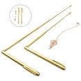 thumbnail image 1 of 3/4Pcs 99.9% Pure Copper Metal Detector Rods Waters Witching Portable Dragon Seeking Tool Dowsing Rods + Pendulum Pendant, 1 of 10