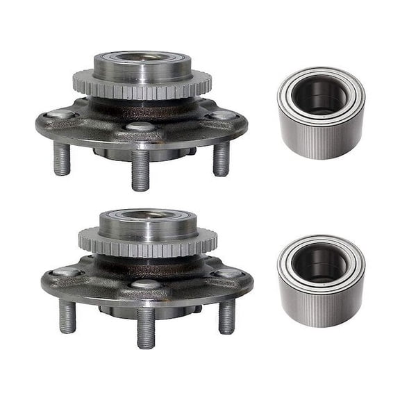 Front and Rear Wheel Hub and Bearing Kit - Compatible with 2000 - 2003 Nissan Maxima 2001 2002