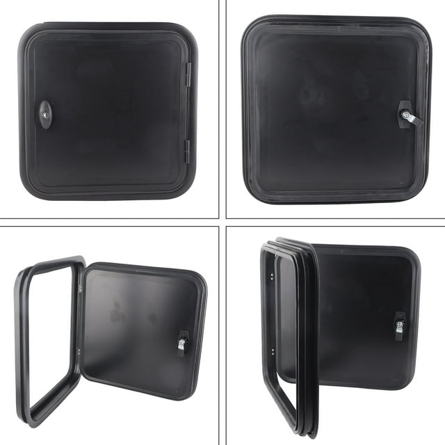 Porte Compartimentée, Coin Arrondi Étanche Ouverture 180 Pulvérisation Électrostatique Porte Bagage Anti-Rouille avec Kesys pour Remorques