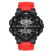 Orologio Armitron Uomo/donna Con Cassa Argento E Display LED Rosso, Bracciale A Maglie,防水 50m