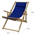 thumbnail image 6 of Sling Chair Natural Frame-Royal Blue Canvas, 6 of 7