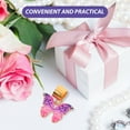 thumbnail image 3 of HEANUJJ 1Set Braided Hair Rings with Metal Butterfly Pendant for Fashionable Hair Decoration, 3 of 8