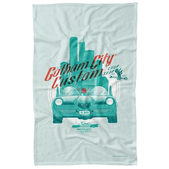 Batman Blanket, 36"x58" Batman Gotham City Custom Fleece Blanket