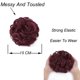 thumbnail image 4 of Qlenkay Gorra de béisbol con extensiones de cabello 14 pulgadas ondulado rizado Bob peinado peluca ajustable sombrero adjunto postizo sintético para mujer marrón medio, 4 of 5