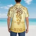 thumbnail image 6 of Fotbe Bunch Of Grapes Hawaiian Shirt For Men Unisex Summer Beach Casual Short Sleeve Cotton Linen Button Down Shirts-X-Large, 6 of 9