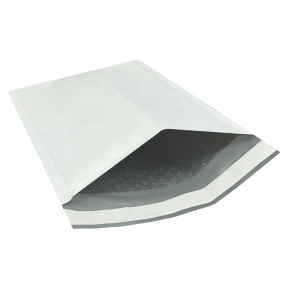 StarBoxes 100 White Poly Bubble Mailer Bags 7.25x12" - #1 Envelopes