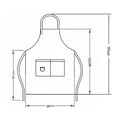 thumbnail image 2 of Delantal de lona impermeable Delantal de cocina Delantal de jardinería Delantal de lona impermeable Diseño de bolsillo ajustable Delantal de cocina portátil para el trabajo en ANGGREK Otros, 2 of 8