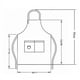 thumbnail image 5 of Delantal de lona impermeable, diseño de bolsillo ajustable, delantal de cocina portátil para cocina, jardín, trabajo, negro, 5 of 8