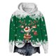 thumbnail image 1 of WILLBEST Sudadera con Capucha Oversize para Mujer, Estilo Casual, con Estampado Navideño de Ciervos con Cabeza Grande y Copos de Nieve, Cuello Redondo, Manga Larga y Diseño Ligero X-Grande, 1 of 4