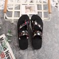 thumbnail image 1 of Zapatillas de verano para mujer, chanclas, zapatillas informales, sandalias planas, zapatos de playa con punta abierta, zapatillas de mujer 2024, zapatillas deslizantes para mujer, 1 of 5