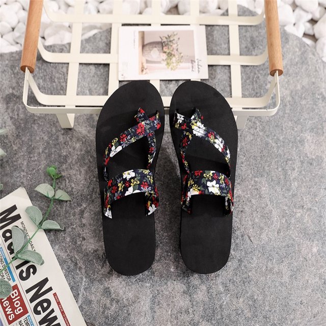 Zapatillas de verano para mujer, chanclas, zapatillas informales, sandalias planas, zapatos de playa con punta abierta, zapatillas de mujer 2024, zapatillas deslizantes para mujer