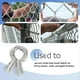 thumbnail image 3 of 100 Bridas de Acero Galvanizado para Cercas, Aptas para Postes de Cerca, Alambre de Cerca de Metal con Postes en T, Bridas de Alambre de Cadena Rápida B, 3 of 5