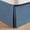 Blue-Twin - 12" Drop, variant on Bed Skirt Waffle Weave White Full - 22" Drop