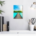 thumbnail image 3 of Elephant Stock Maldives Tropical Jetty Wall Art - Vertical Canvas Wall Art - Living Room Wall Decor - Beach Canvas - Blue And Beige Decor - 8" x 12", 3 of 8