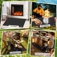 thumbnail image 2 of Large Under Grill Mat 48" Square Fire Pit Mat,4 Layers Fireproof Grill Pads Protect for Deck,Patio,Outdoor Charcoal,Smokers,Wood Floor,Indoor Fireplace,Reusable Oil-Proof＆Waterproof,Black, 2 of 4