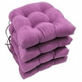 thumbnail image 5 of 16-inch Solid Micro Suede U-shaped Tufted Chair Cushions (Set of 4), 5 of 5