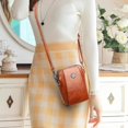 thumbnail image 6 of SQDWYGG All-match Vertical Cellphone Bag, Crossbody Leather Shoulder Bags and Clutches, Women Crossbody Handbags Retro Messenger Bag,Red, 6 of 6