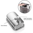 thumbnail image 2 of Soap Dispenser Stainless Steel Bathroom Kitchen Manual Liquid Soap Box S202412305616, 2 of 4