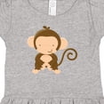 thumbnail image 4 of Inktastic Happy Monkey Girls Baby Dress, 4 of 5