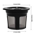 thumbnail image 3 of POINTERTECK 3/6 Pcs Filtres à Café à Portion Individuelle Réutilisables K Cups avec Maille en Acier Inoxydable 304 Capsule de Café Rechargeable Compatible avec la Plupart des Cafetières pour K-Mini et K-Compact, 3 of 7