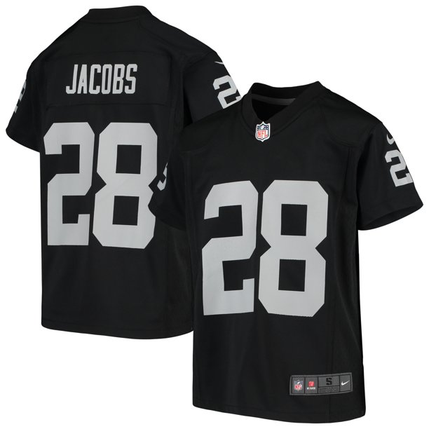 Josh Jacobs Las Vegas Raiders Nike Youth Game Jersey - Black - Walmart.com - Walmart.com
