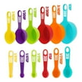 thumbnail image 3 of 12 Pcs Plastic Measuring Cups and Spoons Set,Colored Kitchen Measure Tools, Great for Baking and Cooking(Random Color), 3 of 7