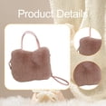 thumbnail image 7 of Women Handbag Fuzzy Tote Bag Shoulder Bag Soft Plush Material for Casual Daily Work Party Use, 7 of 7