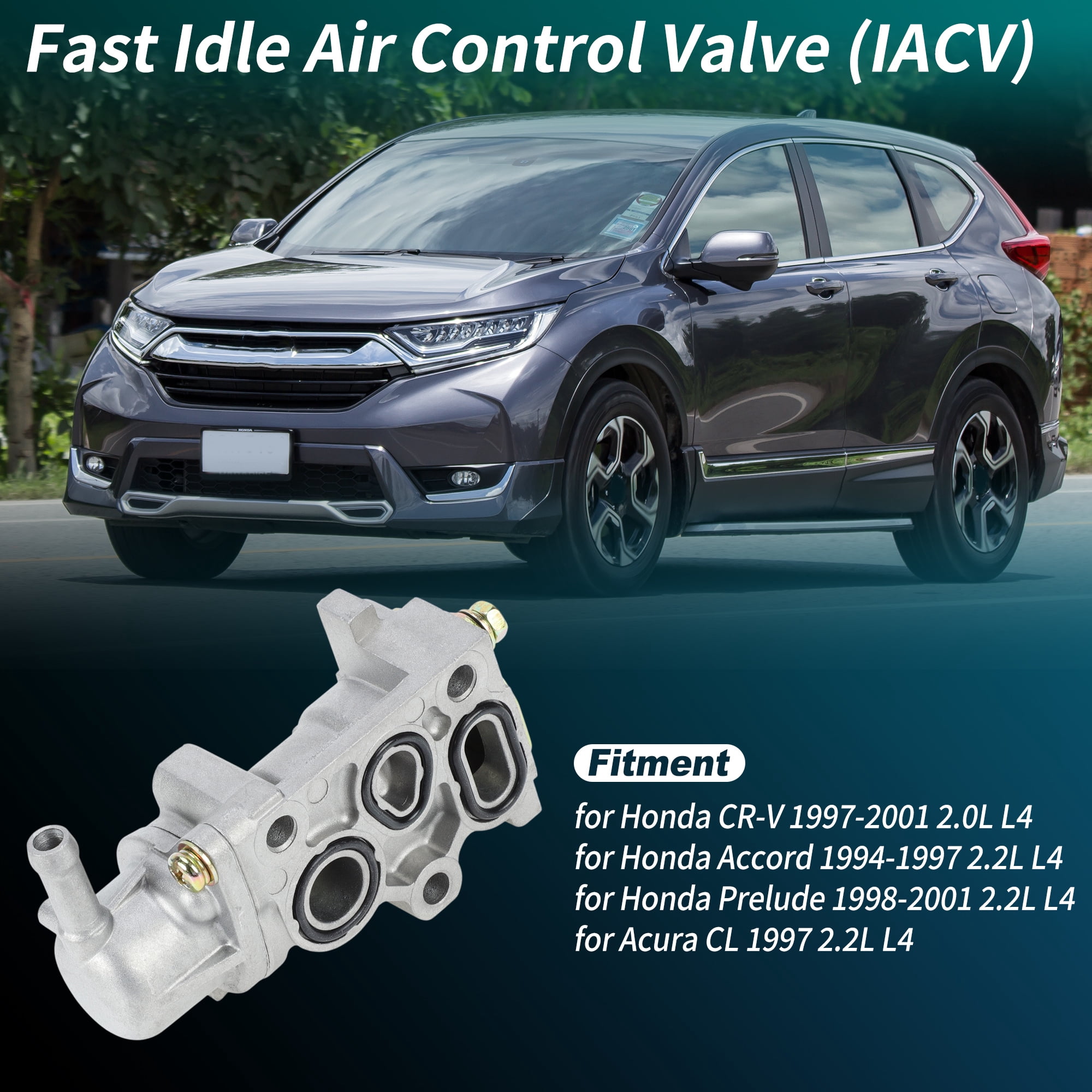 Unique Bargains Fast Idle Air Control Valve IACV for Honda CR-V 1997-2001 2.0L Idle Air Control Valve for Honda Accord 1994-1997 2.2L Replace No.16500-P0A-A00/16500-P0A-A01