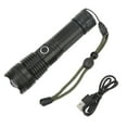thumbnail image 3 of Zoomable Torch, Widely Use Super Bright Flashlight 5 Light Modes Adjustable Zoom With USB Cable For Camping, 3 of 8