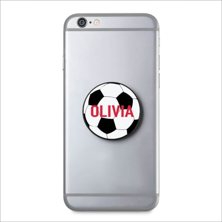 Soccer Ball Personalized Cell Phone Grip