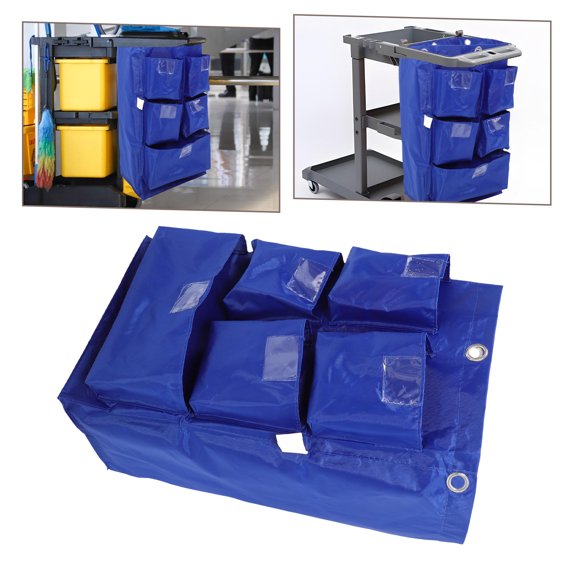 UPKOCH Janitorial Bag Replacement Janitorial Bag Cleaning Trolley Bag Cleaning Storage Bag Trash Collection Janitorial Bag Janitorial Bag Replacement Cleaning Supply