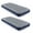 Navy Blue 2PCS, variant on QDH Camping Air Mattress Inflatable Air Bed Flocked Surface Travel Bed Sleeping Pad Air Bed for Outdoor Camping Tent Guest Travelling