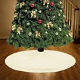 thumbnail image 5 of Antqov Christmas Tree Skirt for Christmas Tree, 50" Knit Large Tree Skirts Vintage Rustics Christmas Decorations for Home Party Holiday Decor, 5 of 6