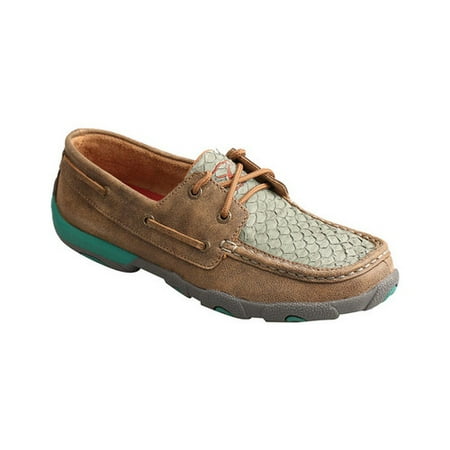 Leather Driving Mocs - Women's Twisted X Fish Leather Driving Moc