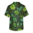 thumbnail image 6 of Fgvctg St. Patrick's Dayscrubs for Men V Neck Cute Shamrock Printed Scrubs Top Soft Workwear Short Sleeve T Shirts Loose Scrub Working Shirts Medical Nursing Uniforms with Pockets Army Green 3XL, 6 of 6