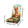 thumbnail image 3 of CaiYueKe Easter Bunny Chair Covers Set, Holiday Dining Decor, Festive Party Chair Slipcovers, Spring Home Table Setting, Washable Decorative Covers for Kitchen Dining Room Gatherings, 3 of 7