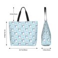 thumbnail image 5 of Sigee blue Scarf Bear for Large Capacity Shopping Bag with Inner Pocket, Women's Shoulder Bag Handbag, 5 of 8