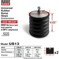 thumbnail image 2 of RubberShox 4 inch Universal Rubber Bump Stop for Truck and RV Suspension Enhancement. 4"H X 4"D, 9000 lbs/pair, Hardness 60HA, 1 Pair, UB13, 2 of 8