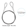 thumbnail image 2 of Unique Bargains Stainless Steel Cable, 4 Pack PVC Coated 1/16' Wire Rope for Deck Railing 3.3ft, 2 of 4