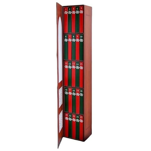 Mini Book Ornament Advent Calendar , Christmas Books for Lovers, Miniature Library Holiday Decorations