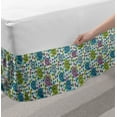 thumbnail image 2 of Blue Paisley Bed Skirt, Ethnic Motifs Colorful Sketch Motif Illustration on Plain Backdrop Print, Elastic Bedskirt Dust Ruffle Wrap Around for Bedding Decor, 4 Sizes, Multicolor, by Ambesonne, 2 of 2