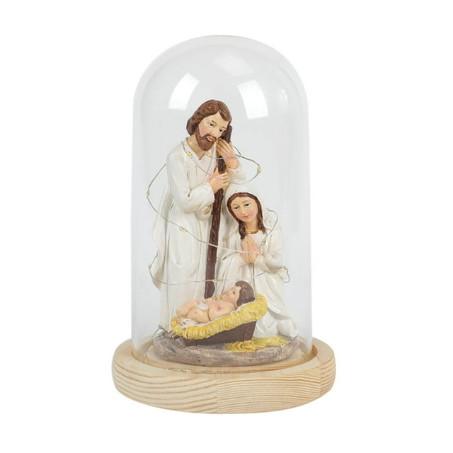 Siruishop Christmas Nativity Scene Artwork for Hallway Table Centerpieces Housewarming Crutch
