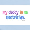 thumbnail image 2 of CafePress - My Daddy Is An Electrician Infant Bodysuit - Baby Light Bodysuit, Size Newborn - 24 Months, 2 of 4