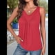 thumbnail image 2 of Chaleco Sin Mangas con Cuello en V para Mujer, Color Rojo Rosa, Talla M, 2 of 4