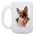 thumbnail image 2 of ThisWear German Shepherd Mug Dog Face German Shepherd Mom Mug Dog Dad Gifts 15oz Coffee Mug, 2 of 4