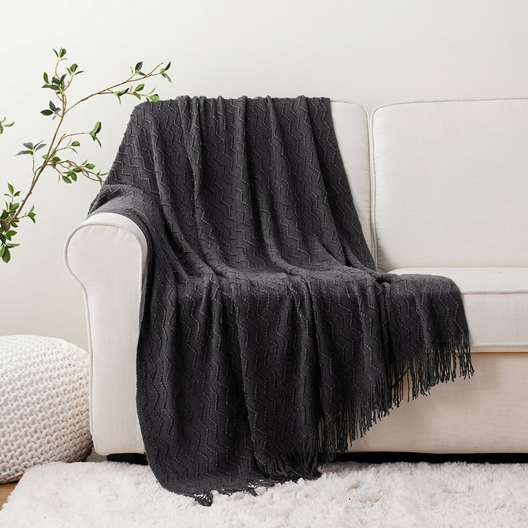 Black knit blanket new arrivals
