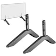 thumbnail image 2 of Yuarrent Bases de TV de acero de escritorio Pedestal negro Soporte de pantalla Elevador de carga Patas de televisión exquisitas para 32 a 65 Almacenamiento y organización del hogar, 2 of 6